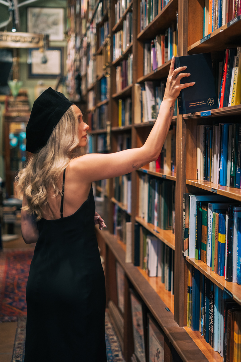 Graduation photos in bookstore in fort lauderdale